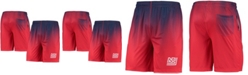 FOCO Men's Navy and Red New York Giants Historic Logo Pixel Gradient Training Shorts